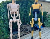 Life Size Battle Droid 3D Printed Beige