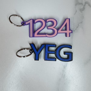 3D Printed Customizable Keychain Multicolor
