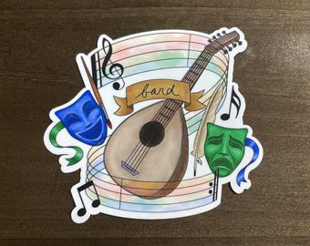 DnD Bard Class Sticker