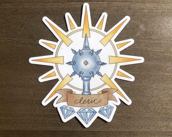 DnD Cleric Class Sticker
