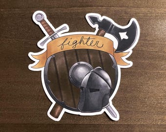 DnD Fighter Class Sticker