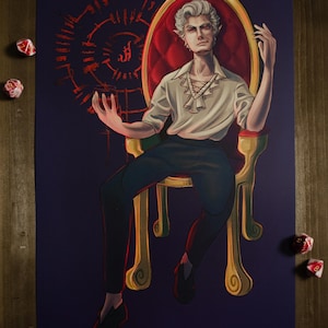 The Pale Elf Astarion Portrait Art Print