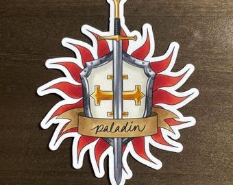 DnD Paladin Class Sticker