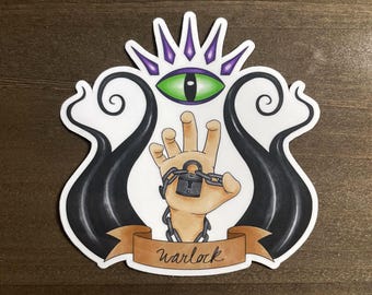 DnD Warlock Class Sticker