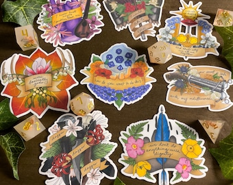 Critical Role Vox Machina Character Inspired Sticker Set