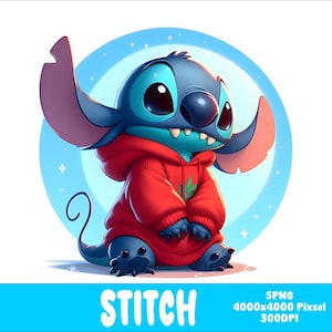 Stitch 5 PNG  Stitch Splash and Watercolor 5 Png Stitch Transparent PNG file for Sublimation
