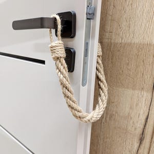 Door stopper - made of Jute rope, decorative home accessory - Door protection