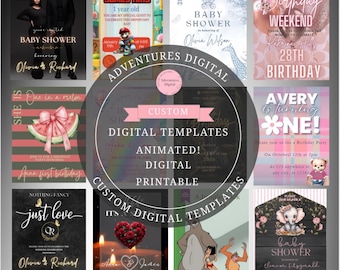 Custom Digital Invitation Template | Personalized For You | Made-to-Order [Theme] Invite