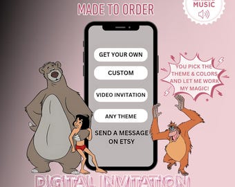 Custom Made-to-Order Digital Invitation | [Theme Name] | Personalized Video & Photo Invite