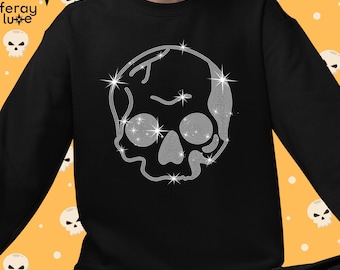 Women's Rhinestones Colorful Studs Gothic Punk Sugar Skull