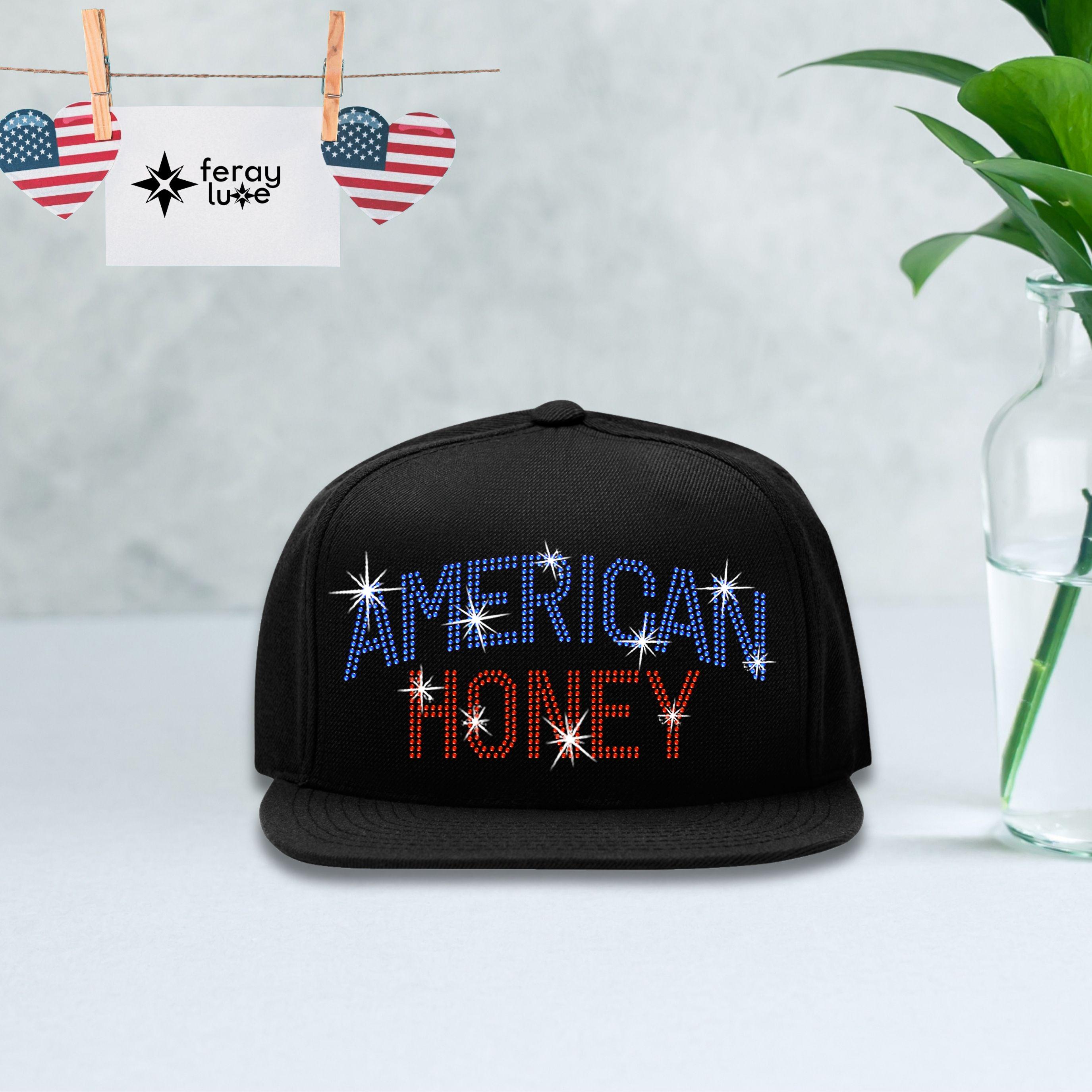 American Honey Rhinestone Snapback Hat: 4th of July Sparkle  display picture 3