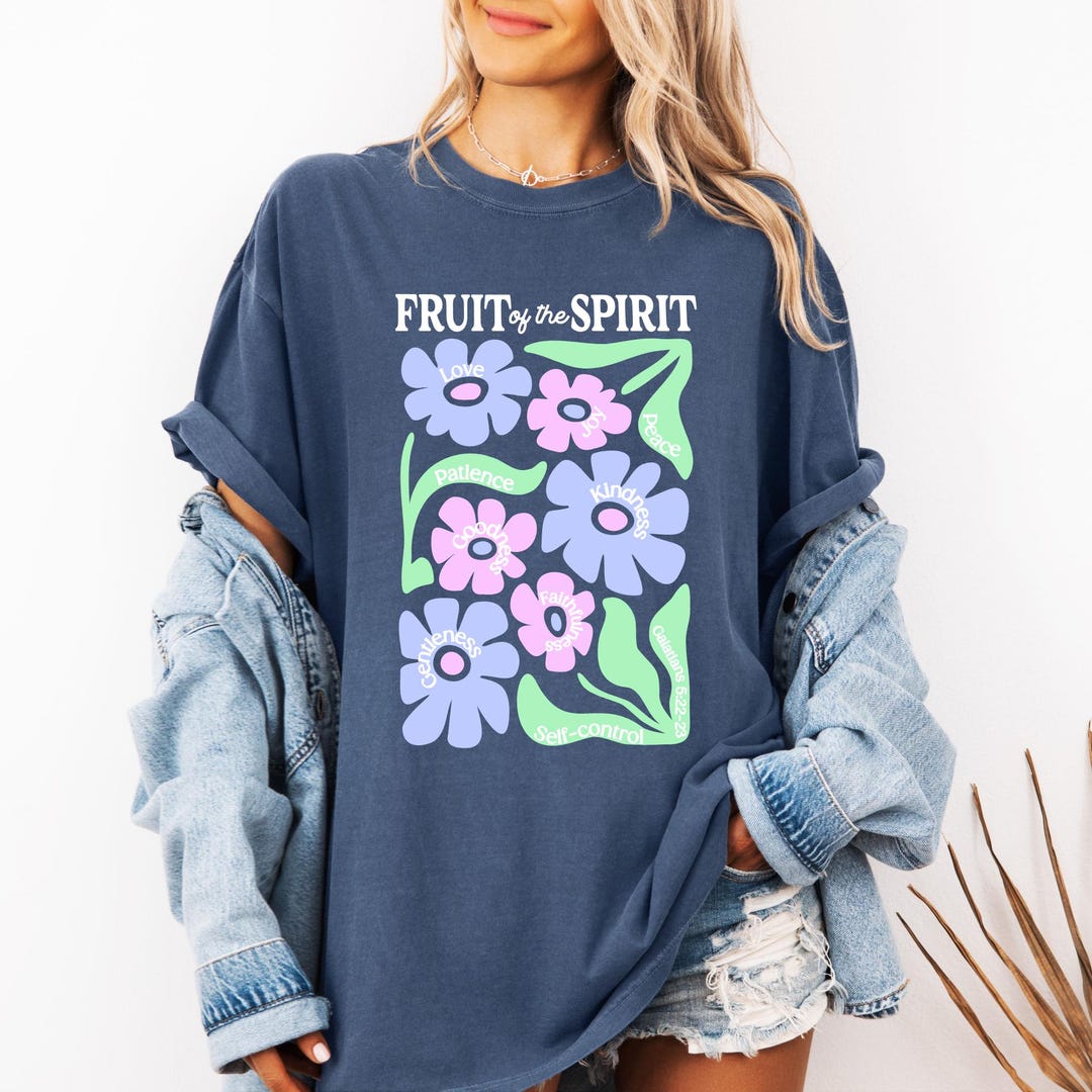 Fruit of the Spirit Christian Comfort Colors Shirt, Christian Women ...
