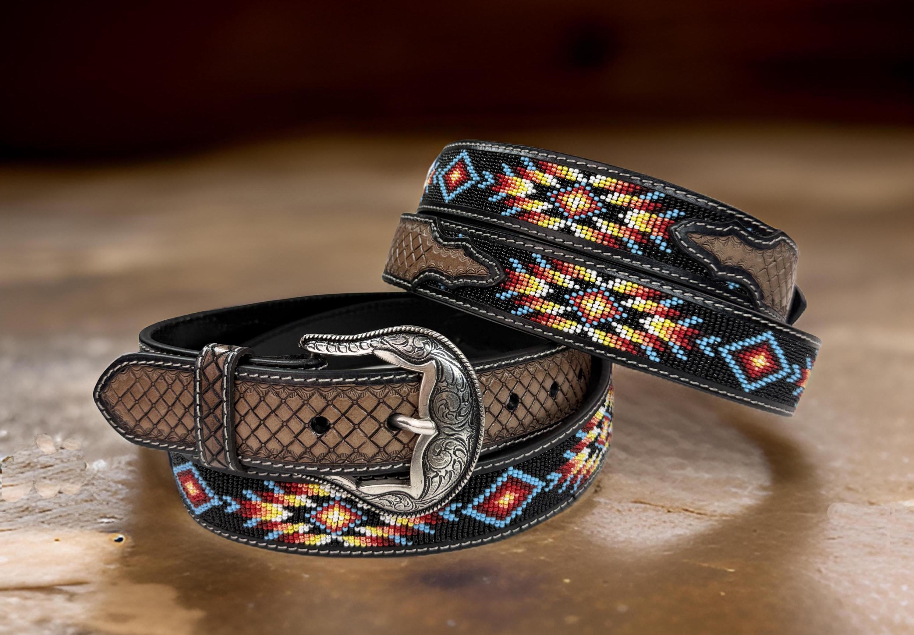 Black Beaded Belt - Etsy