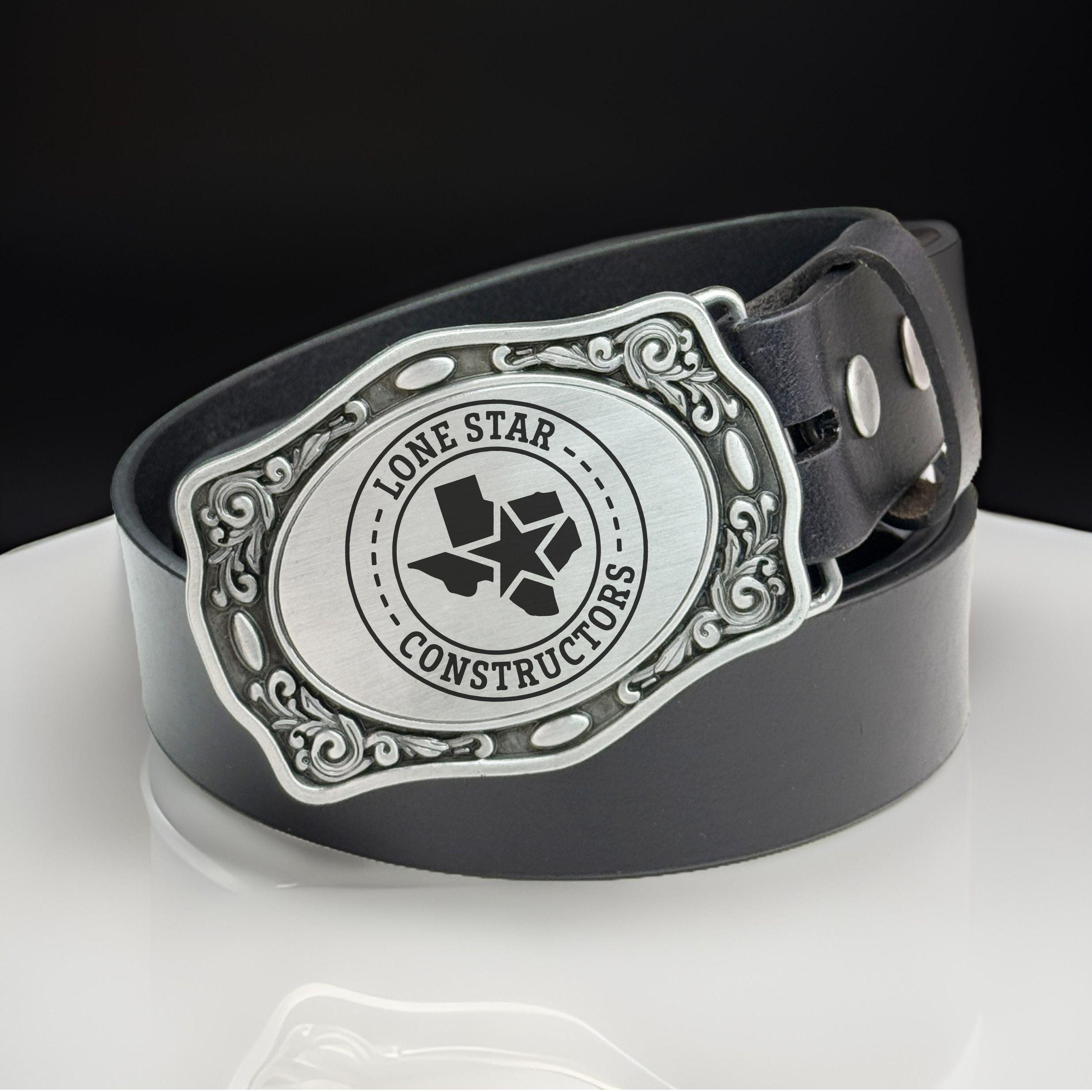 Personalized Western Belt Buckle Engraved Groomsman Cowboy Cowgirl ...