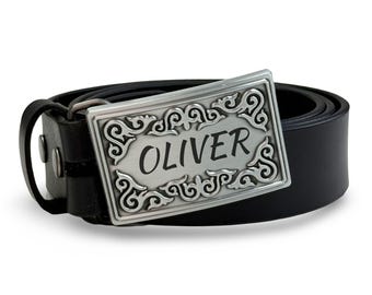 Custom Engraved Belt Buckle Engraved Groomsman Cowboy Cowgirl Personalized Western Buckle Fathers Day Gift For Him Men's Belt Accessories