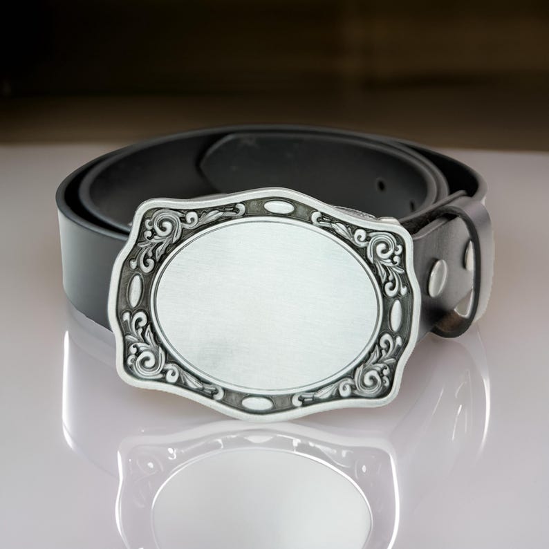 Personalized Western Belt Buckle Engraved Groomsman Cowboy Cowgirl ...