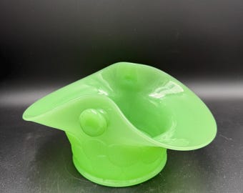 Koszyk Vintage Fenton Jadite „Big Cookies”