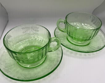 ヴィンテージ ウラン ティーカップ＆ソーサー 8個セット - Etsy 日本