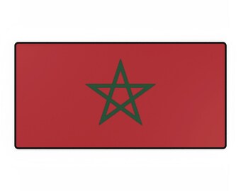 Gift Morocco Country Flag desk mat non slip smooth office desk mat for him for her for boss for friend for men for women for partner or them