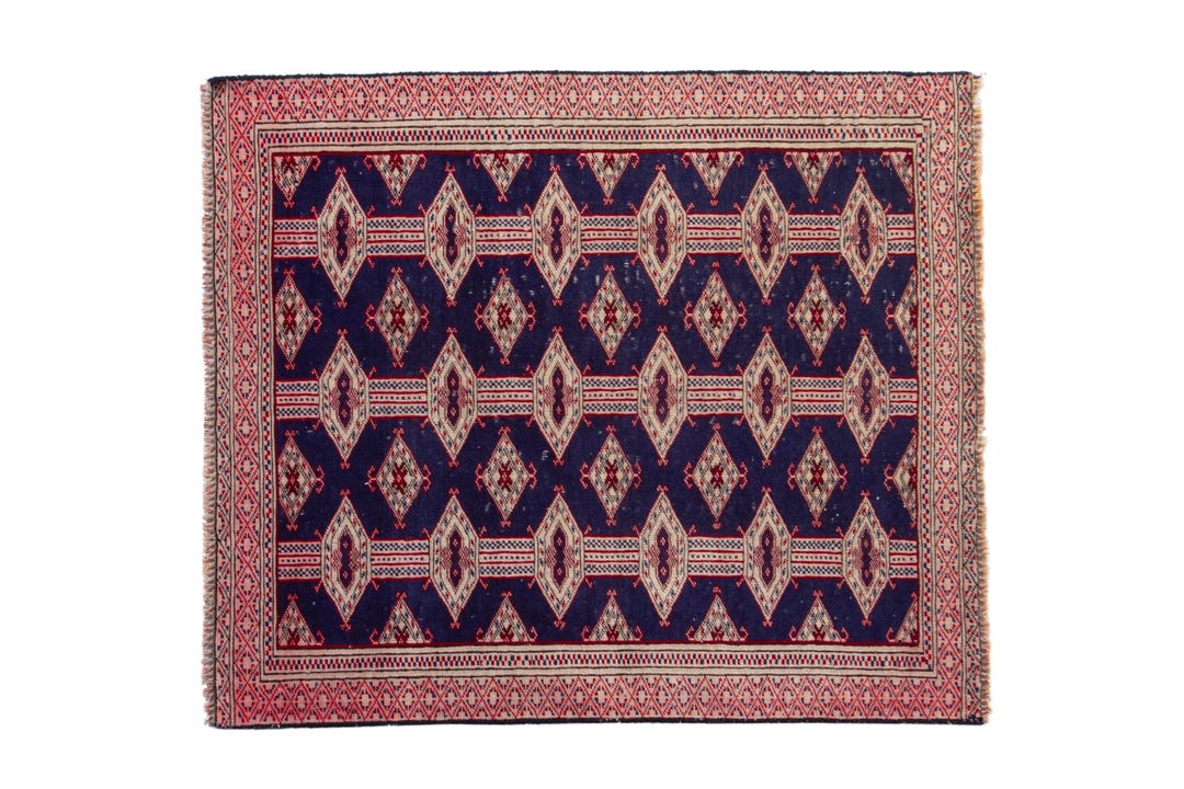 3x3 Rug, Mini Rug, Entryway Rug, Turkish Rug, Anatolian Rug, Blue Rug ...