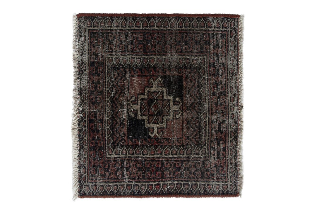 2x2 Rug, Mini Rug, Entryway Rug, Turkish Rug, Bloch Rug, Red Rug, Small ...