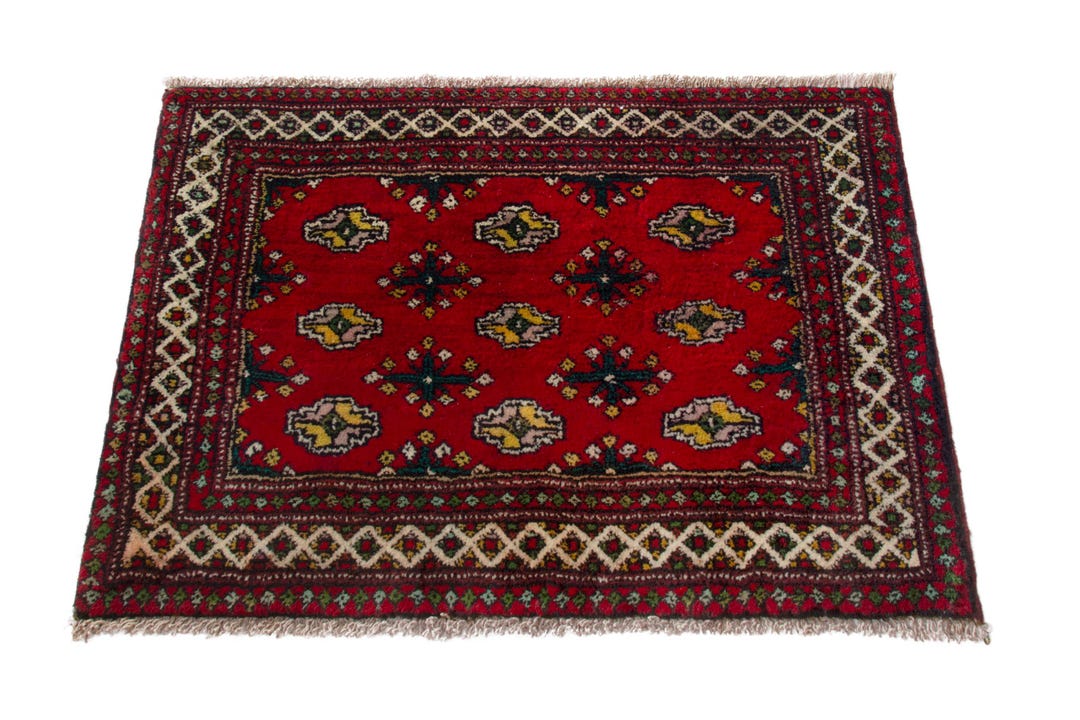 3x2 Rug, Mini Rug, Entryway Rug, Turkish Rug, Anatolian Rug, Red Rug ...