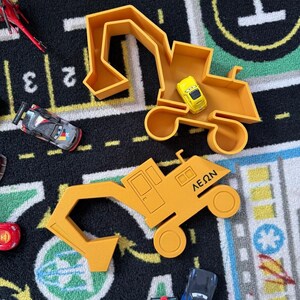 3D Printed Excavator Toy Organizer – Fun Storage Solution for Kids