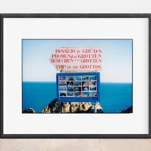 Cartel de viaje a las Grutas, Portugal, 1997. Impresión fotográfica en color de bellas artes, impresión fotográfica de viajes para pared