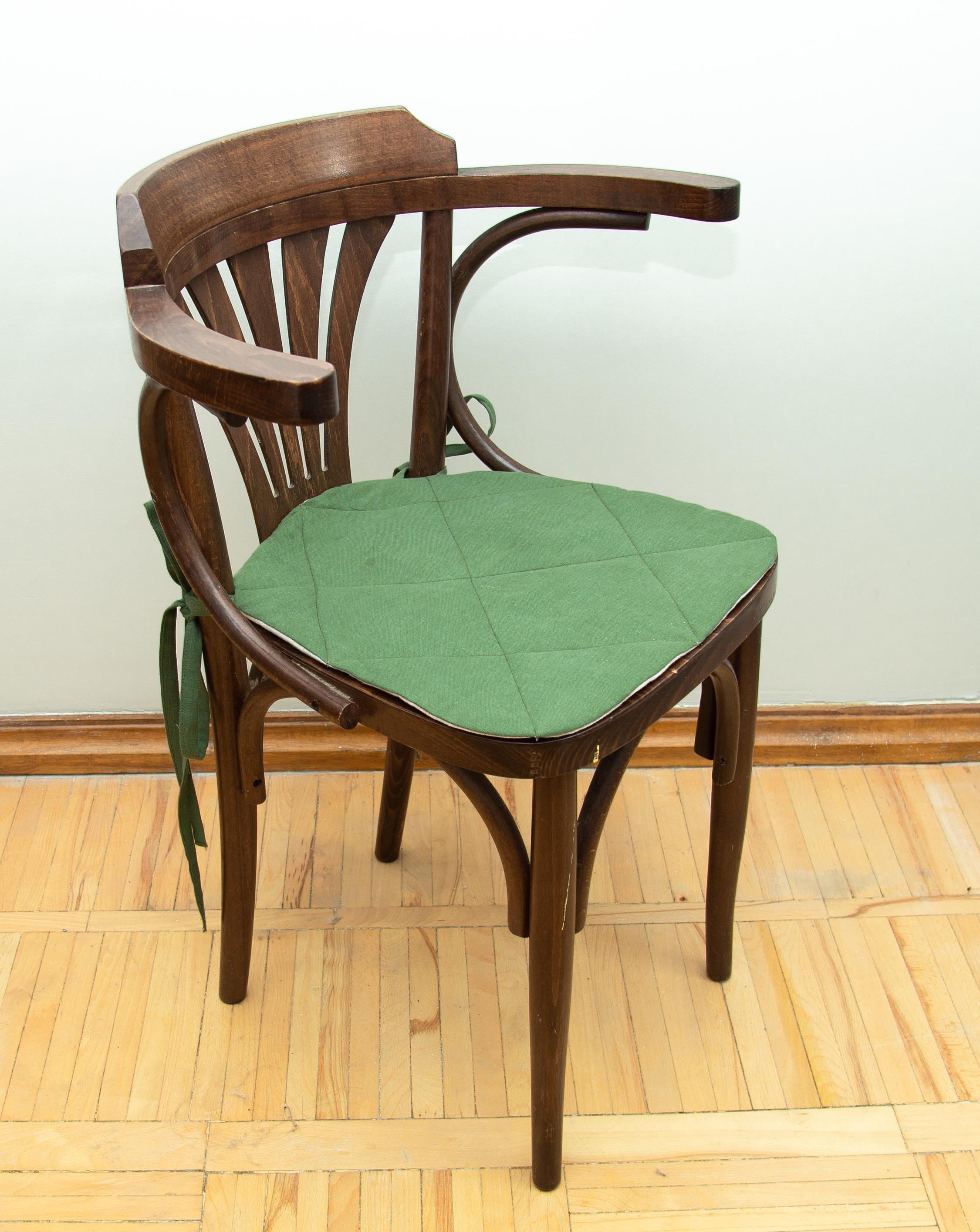 Cuscini Sedie Cucina Con Lacci - 4 Pezzi Antiscivolo, Lavabili, 43x41 Cm, Nero