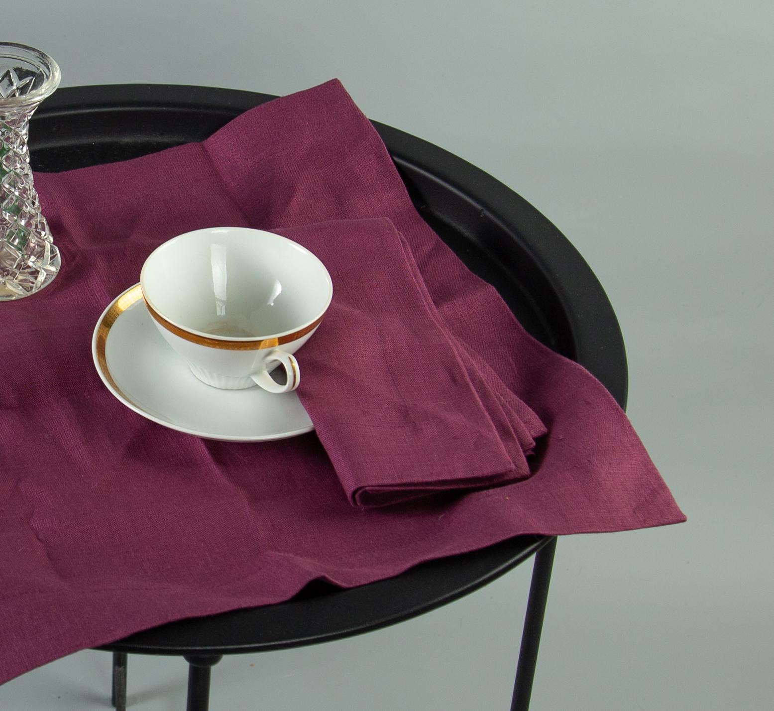 卸売セット 200枚 リネン ディナーナプキン ティール 16x16インチ