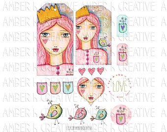 Printable Art Faces