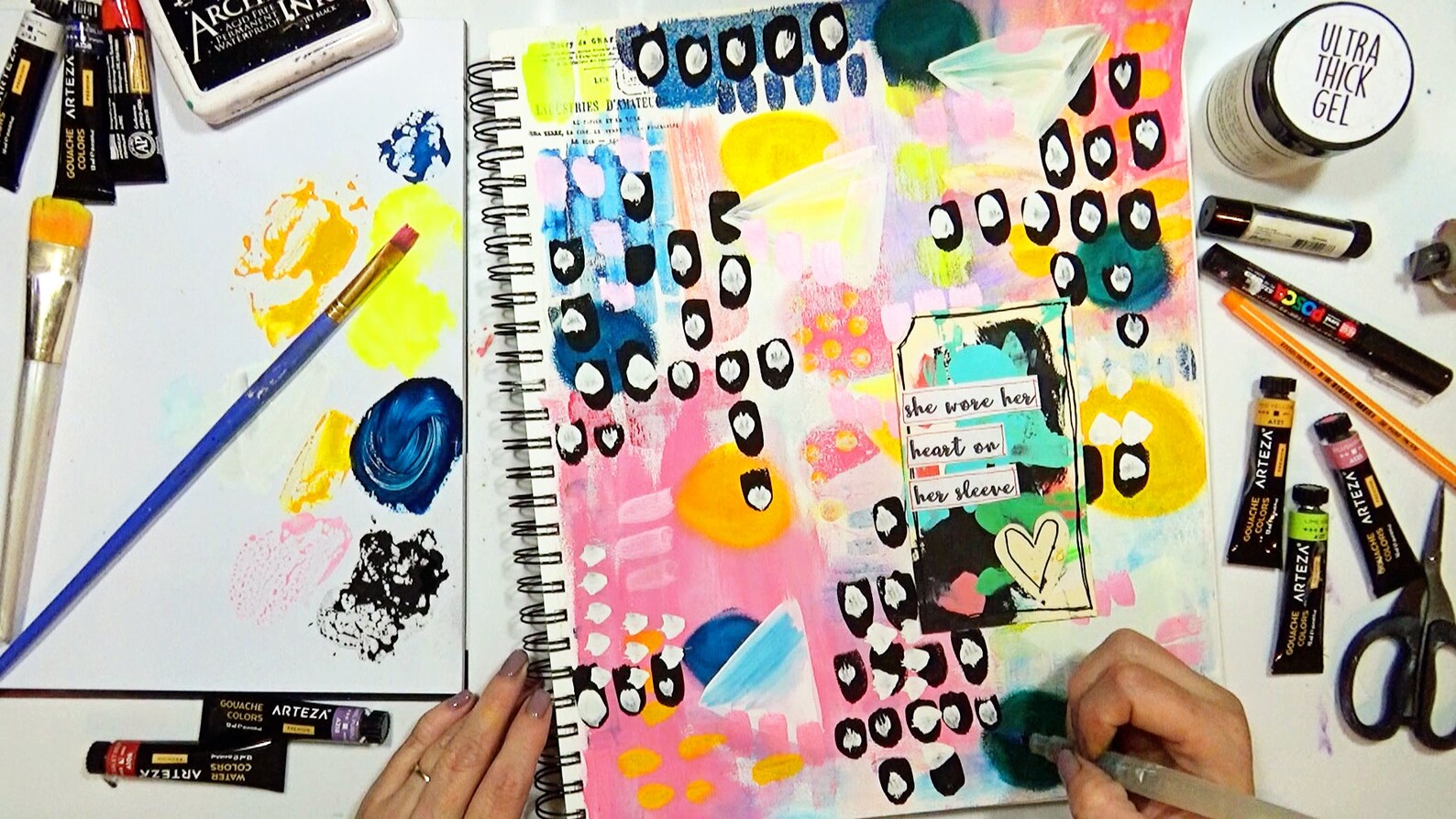 Printable Art Journal Tags Mixed Media Abstract Etsy