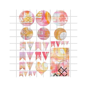 Mixed Media Art Journal Printable Elements