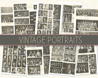 1939 Vintage Portraits Journal Printable