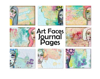 Journal Seiten - Art Journal Printable - Junk Journal Zubehör