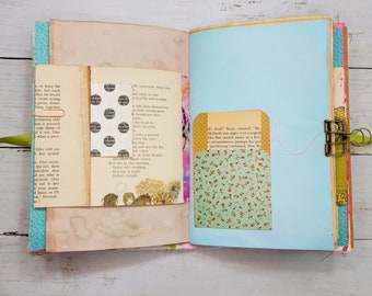 Art Journal with Handmade Paper Cover, Featuring Vintage-Style Buttons –  The Scrapologist™