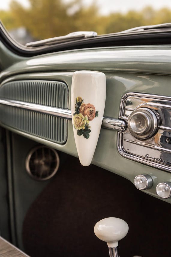 Vintage VW Beetle & VW Bus Flower Vase – High-fired Semi