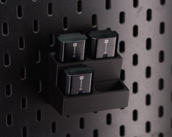 Sony NP-FZ100 Quad Battery Caddy for Ikea Skadis