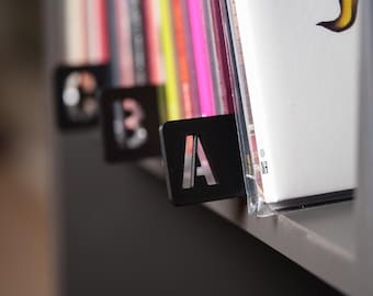 Vinyl Record Stencil Alphabet Dividers