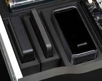 Anker Battery Bank Power for Drawer Compatible with Gridfinity and Ikea Alex