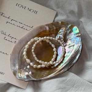 Natural Seashell Jewelry Dish: Coastal Boho Ring Holder