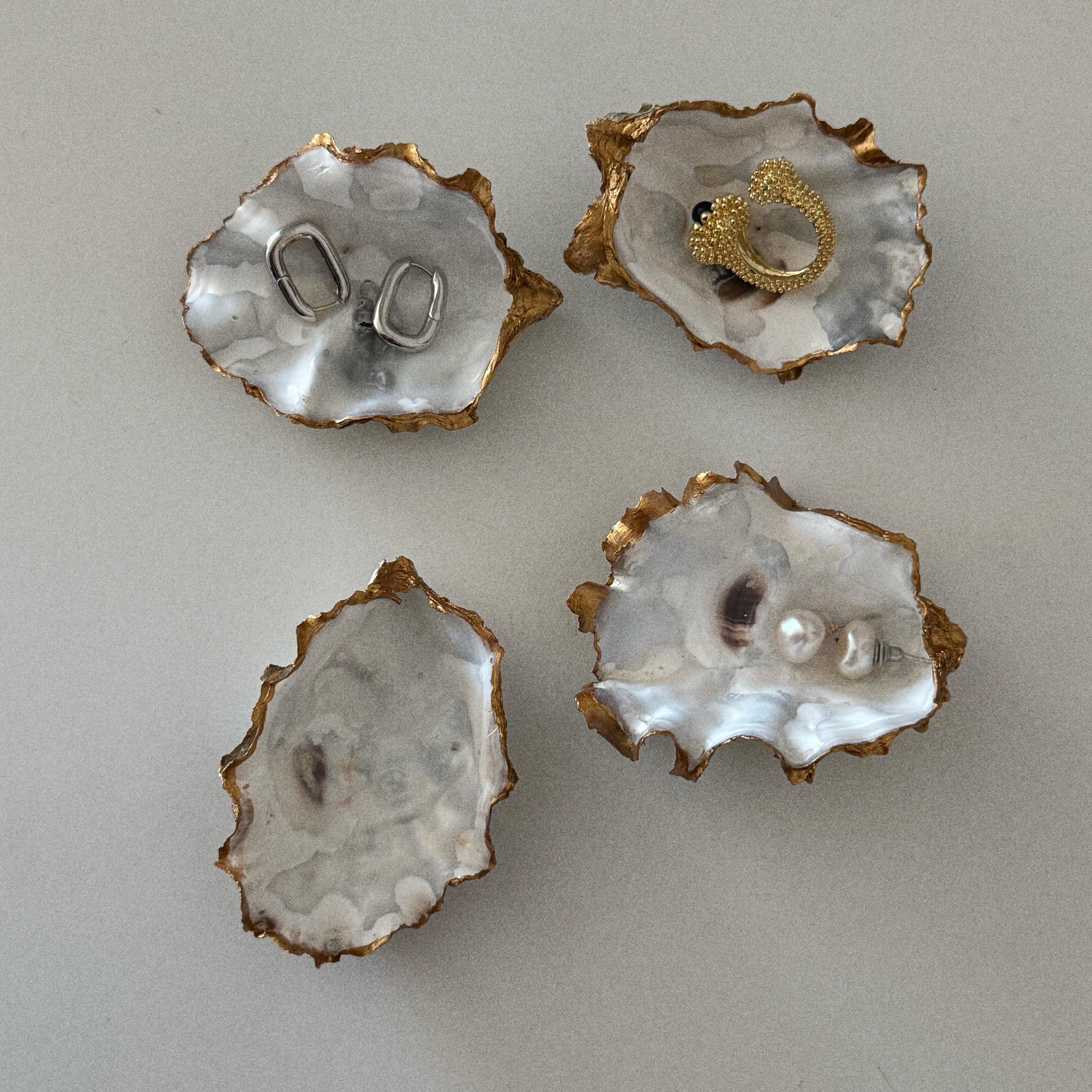 Seashell Jewelry Dish - Elegant Coastal Ring Holder, Bridal Party Gift, Ocean-Inspired Decor