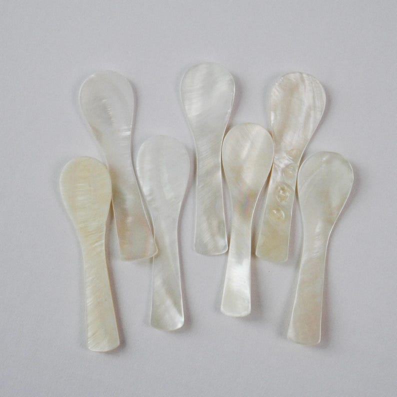 Mother of Pearl Caviar Spoon: Handmade Ocean-Inspired Kitchen Accent
