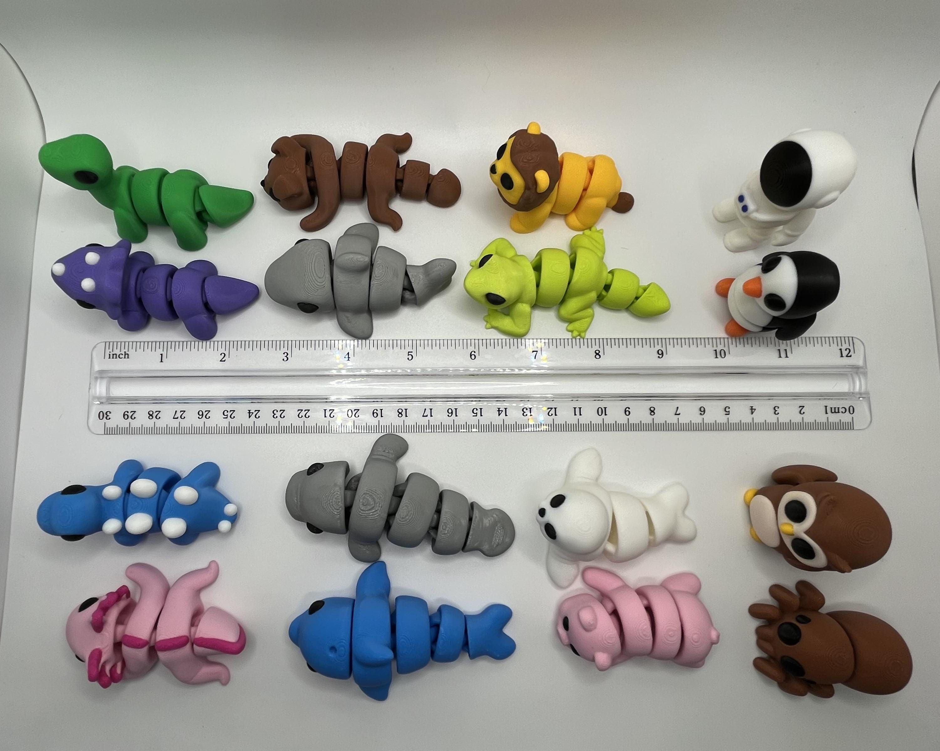 Little Critters | 3D Printed Articulated Animals, Shelf Sitters, Cute ...