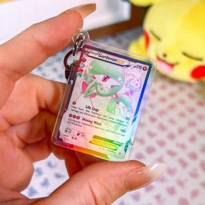 Llavero holográfico acrílico de carta Gardevoir  ex RC30 Pokémon Generarions Pokémon TCG en miniatura