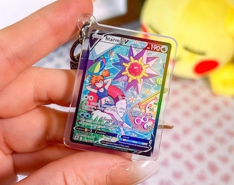 Starmie V TG13 Astral Radiance Pokémon TCG Acrylic Holographic Keychain