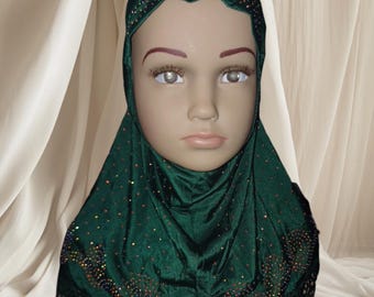 Muslim children Hijab for Eid, Ramadan and school perfect for kids hijabs 3-7 years old beautiful Hijab for children