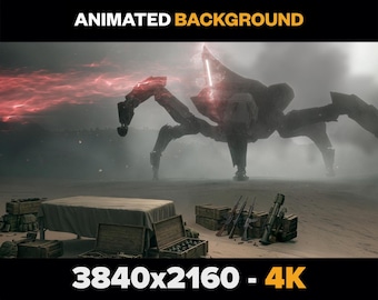 Arc Raiders VTuber Talk Show Animated Background 4K | Sci-Fi Stream Overlay | Digital Download | Starting Soon, Be Right Back