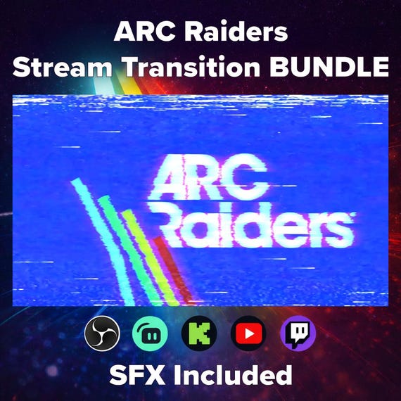 ARC Stream Transition Bundle | Animated WebM Overlay (Digital Download)