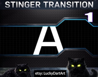 Pakiet 3 przejść Sci-Fi Metal Door Stinger | Animowana nakładka strumieniowa (WebM 1920x1080)